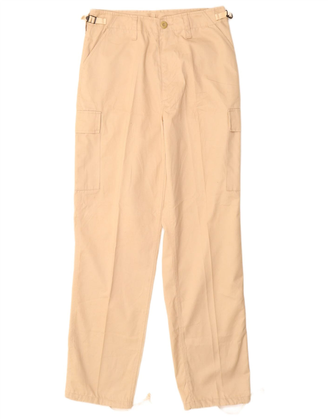 VINTAGE Herre Regular Fit Cargo Bukser Small W28 L31 Beige Polyester