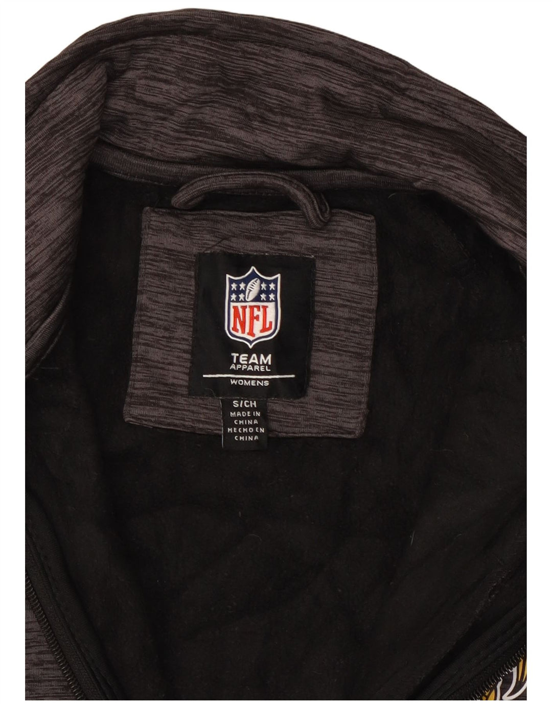 NFL Womens Minnesota Vikings træningsdragt Topjakke UK 10 Small Grey Flecked