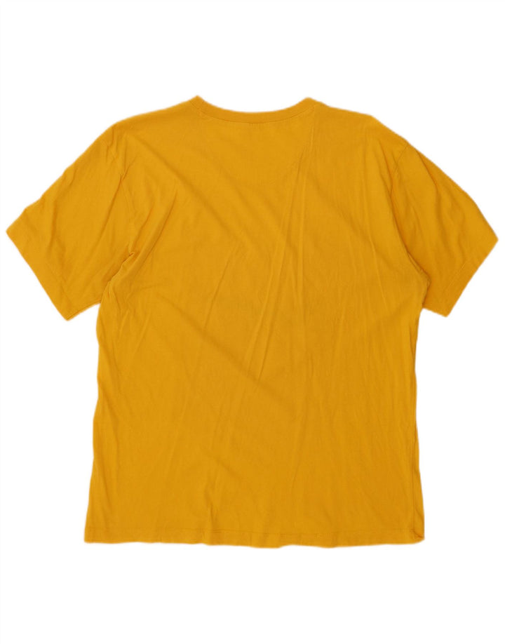 CHAMPION Herre Grafisk T-Shirt Top Stor Gul