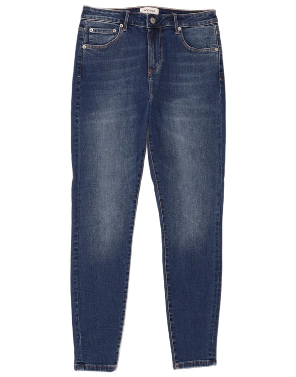 Jack Wills Dame Aimie Mid Rise Skinny Jeans W30 L28 Blå Bomuld
