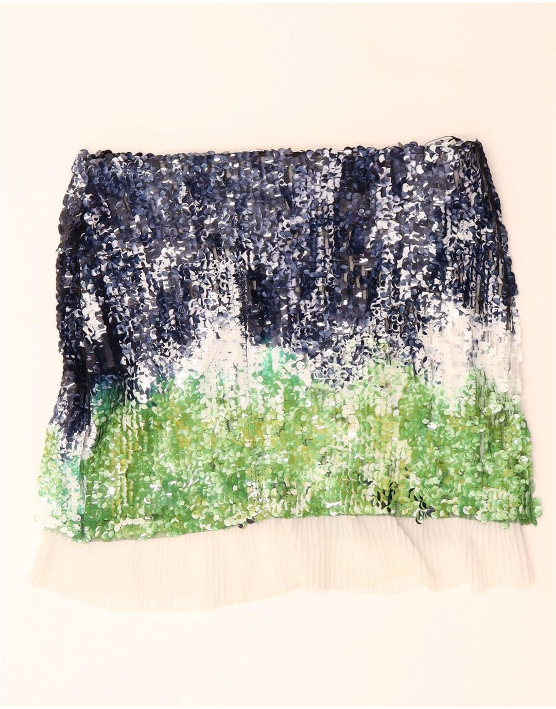 ZARA lige nederdel til kvinder Medium W28 Flerfarvet Colourblock Polyester