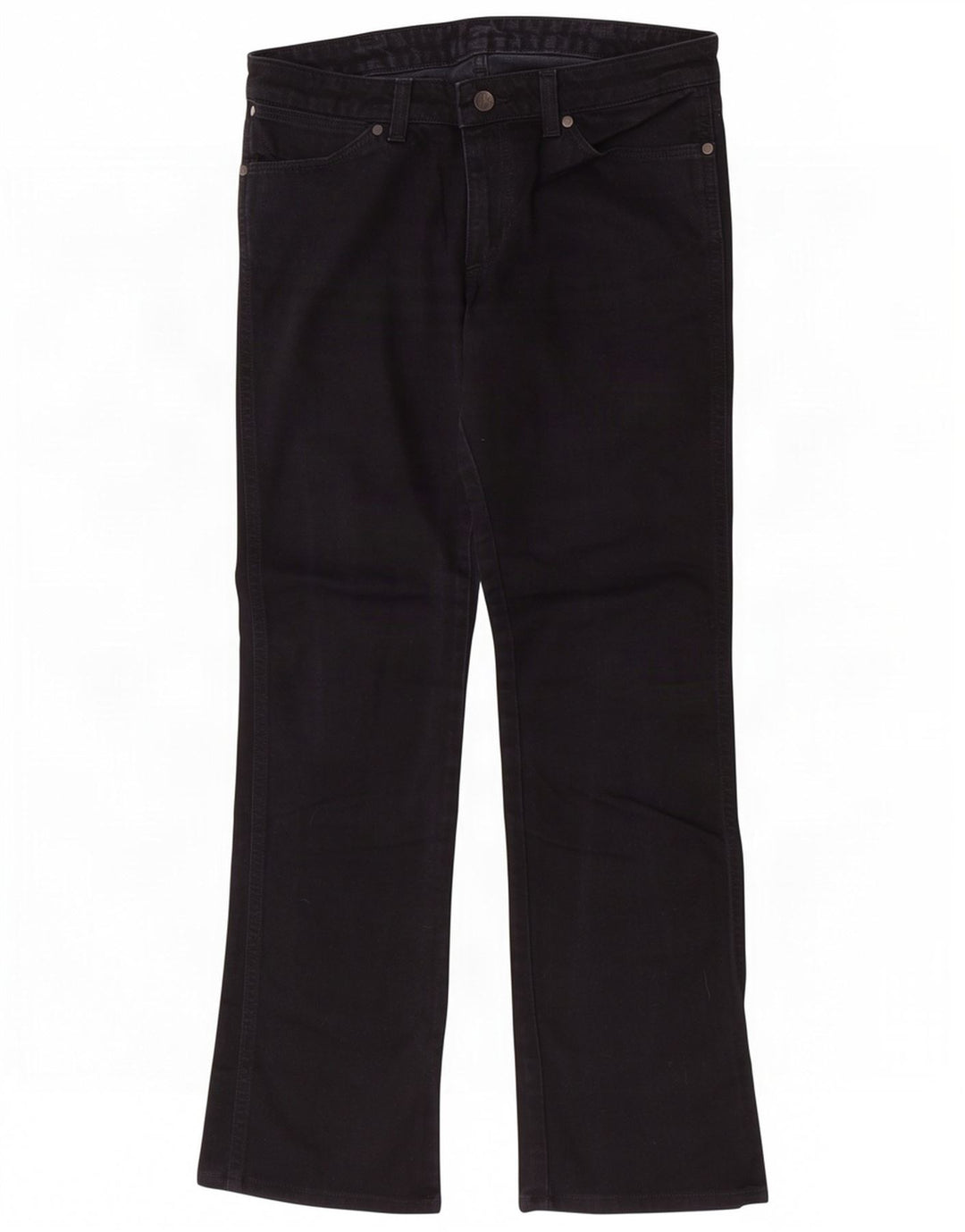 Wrangler Dame Iris Straight Jeans W30 L30 Sort Bomuld