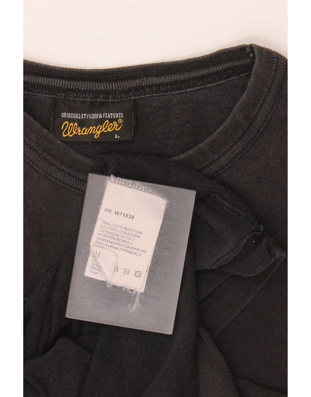 Wrangler Herre grafisk T-shirt Top Stor sort bomuld