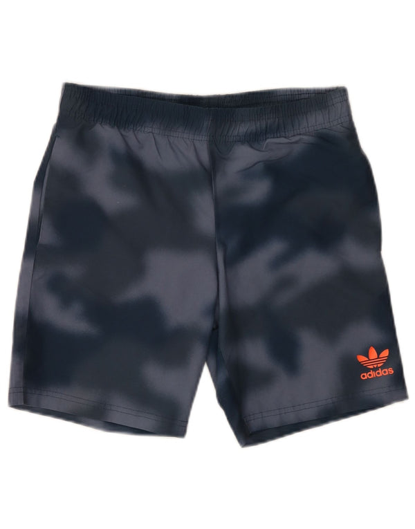 ADIDAS Boys Primegreen Sportshorts 11-12 år Blå Camouflage Polyester