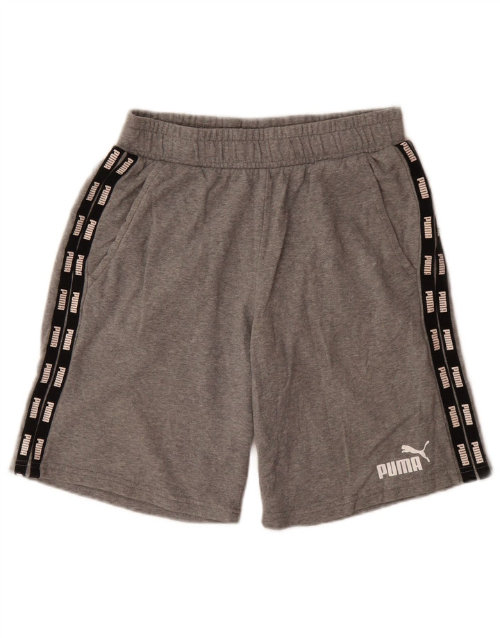 PUMA Herre grafiske sportsshorts Små grå bomuld