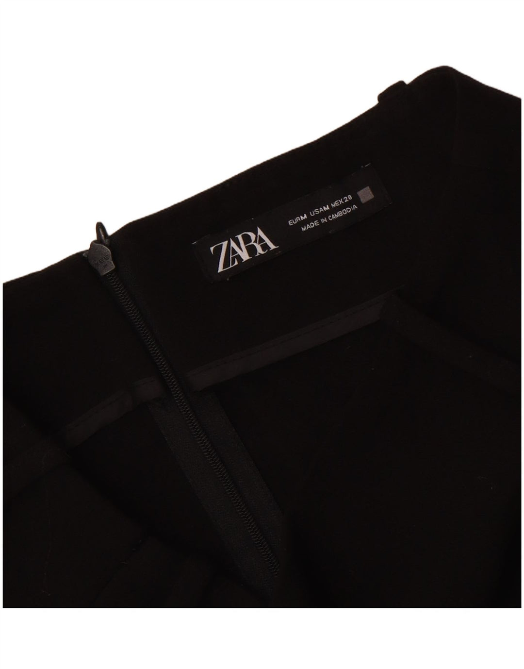 Zara Dame Mini-nederdel Medium W28 Sort