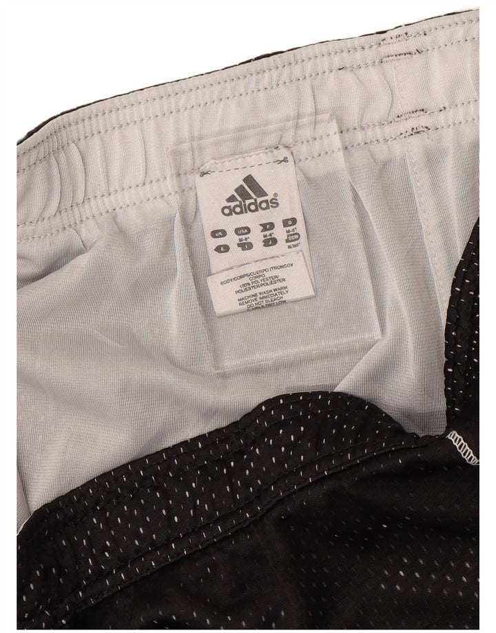 ADIDAS sportsshorts til kvinder UK 14 Medium Sort polyester