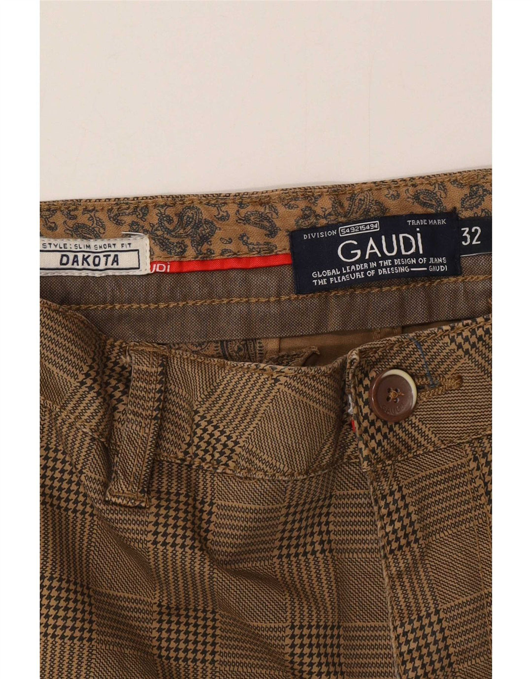 Gaudi Herre Dakota Chino Shorts W32 Medium brun ternet bomuld