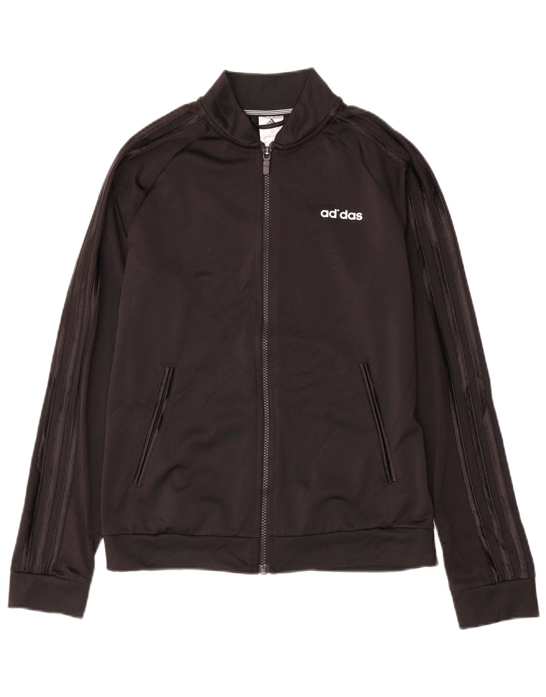Adidas træningsdragt topjakke til kvinder UK 8/10 Lille sort polyester
