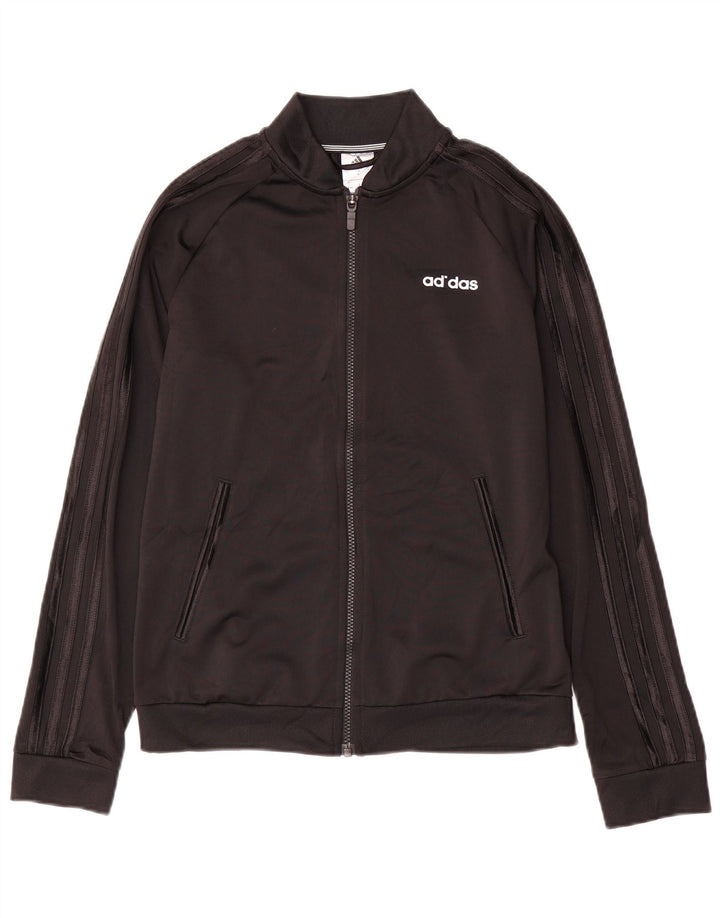 Adidas træningsdragt topjakke til kvinder UK 8/10 Lille sort polyester