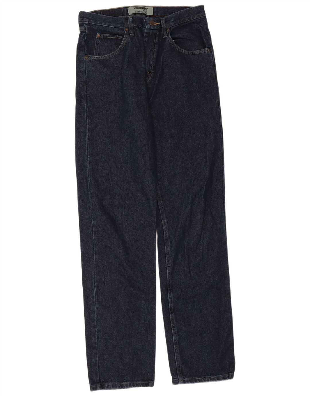 Wrangler Herre Autentiske Straight Jeans W30 L34 Marineblå Bomuld