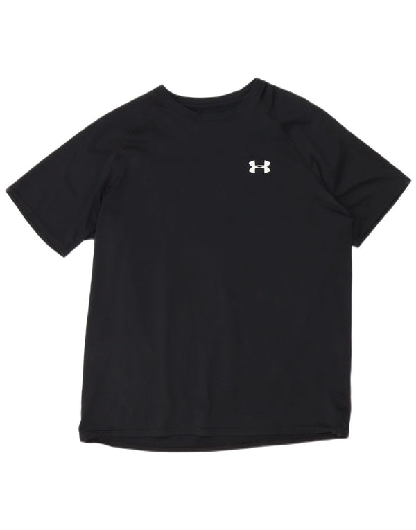 Under Armour Herre Heat Gear T-Shirt Top Medium Sort
