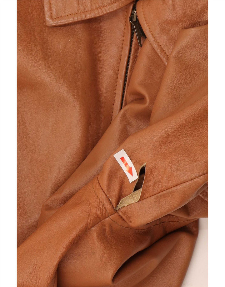 Chevignon Herre Læderjakke UK 38 Medium Brun