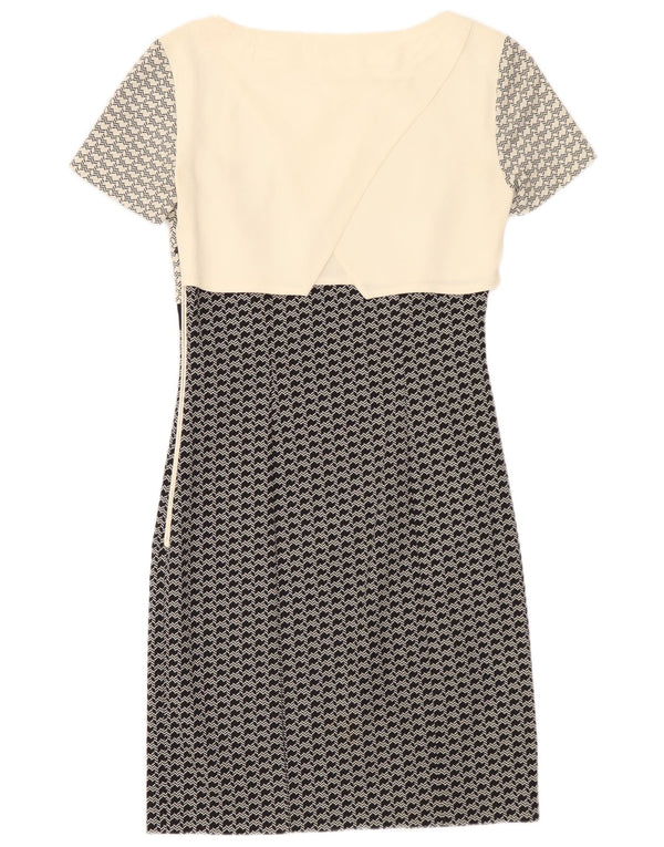 Max&Co. Womens Sheath Dress UK 10 Small Black Geometric
