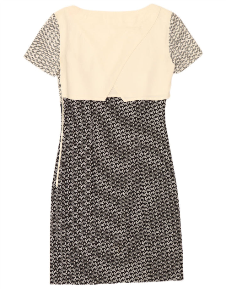 Max&Co. Womens Sheath Dress UK 10 Small Black Geometric