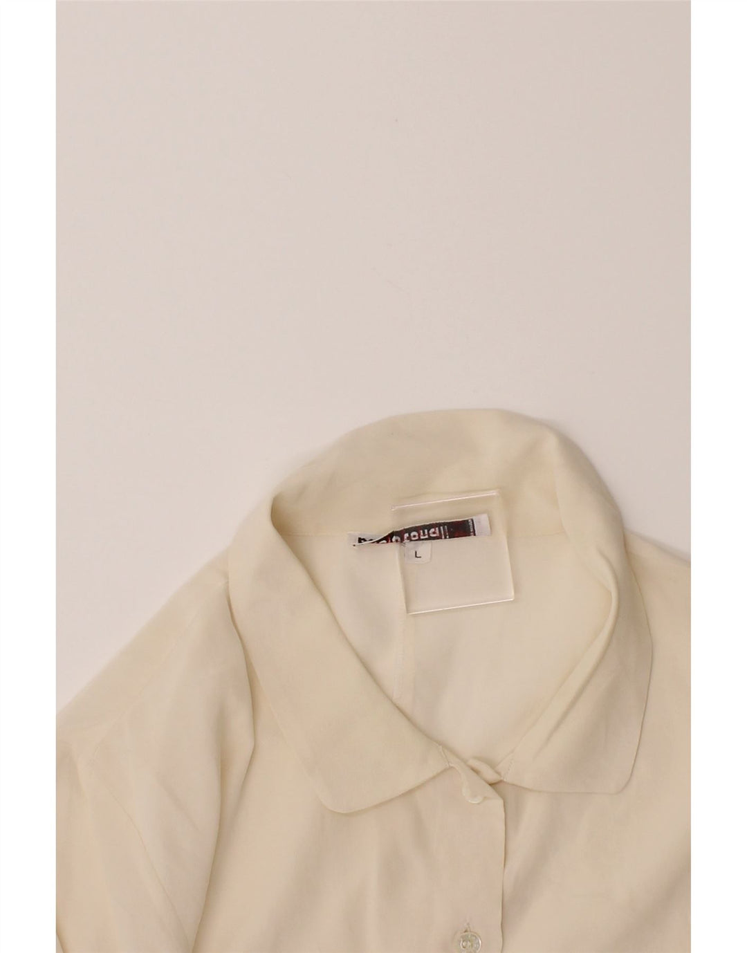 VINTAGE Womens Shirt Blouse UK 16 Large Off White Vintage Vintage and Second-Hand Vintage from Messina Hembry 