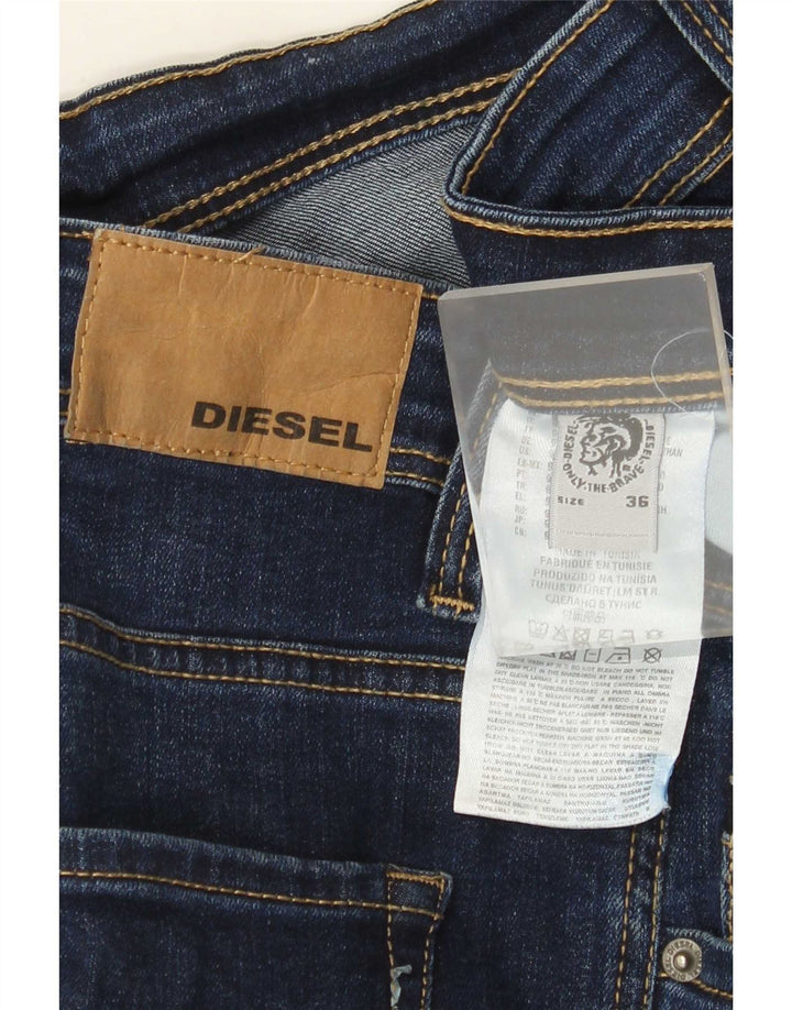 Diesel Dame Slim Jeans W36 L31 Blå Bomuld