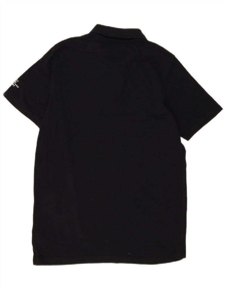 New Balance Herre grafisk poloshirt Medium Sort bomuld