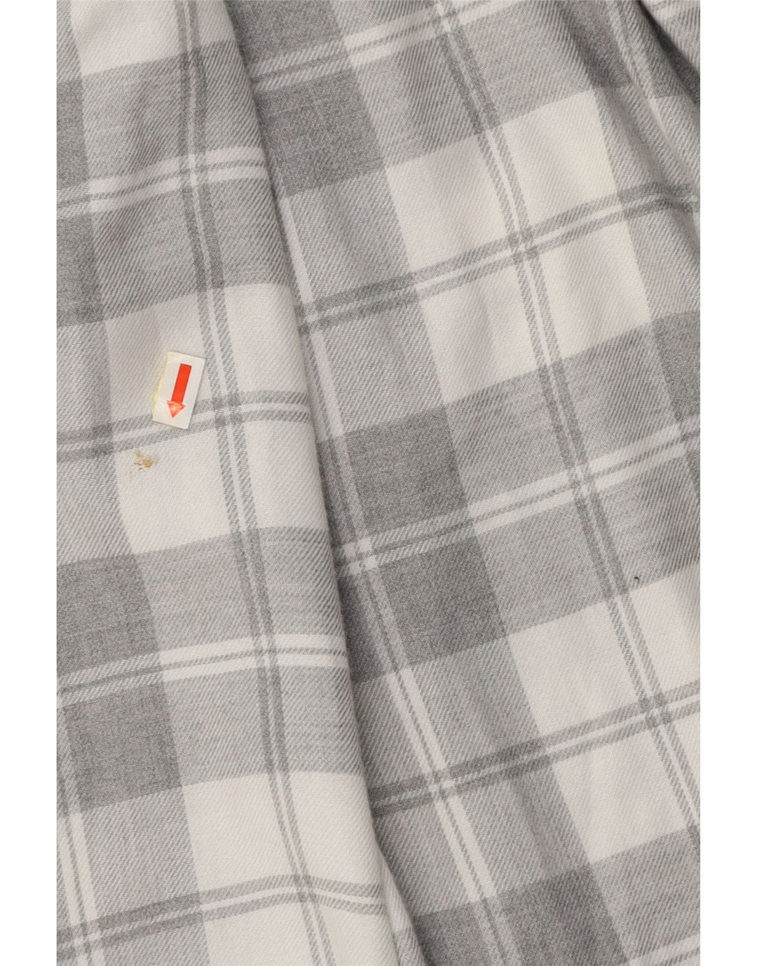 TED BAKER Herre Regular Fit flannelskjorte str. 4 Large Grå ternet viskose