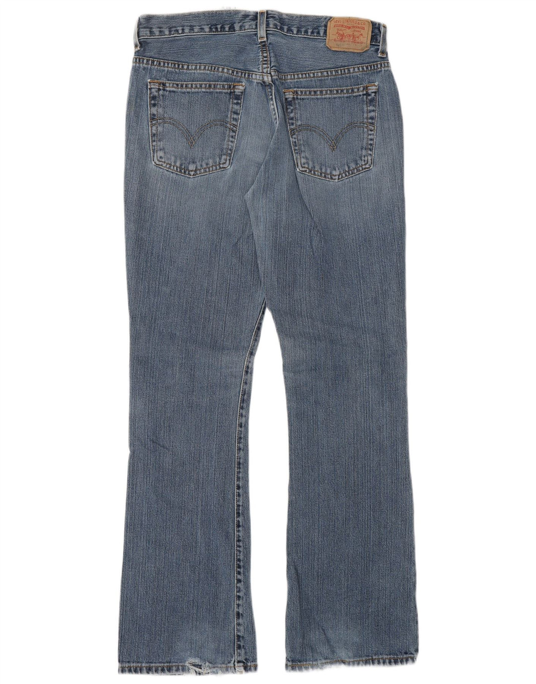 Levi's Dame 515 Bootcut Jeans med lav talje US 8 Medium W30 L31 Blå Bomuld