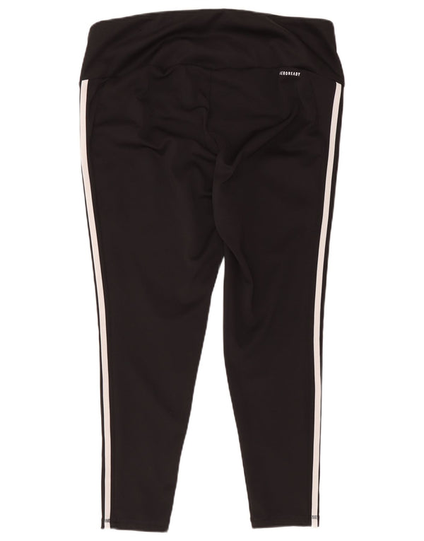 Adidas Dame Aeroready Capri Leggings UK 24/226 2XL Sort Polyester