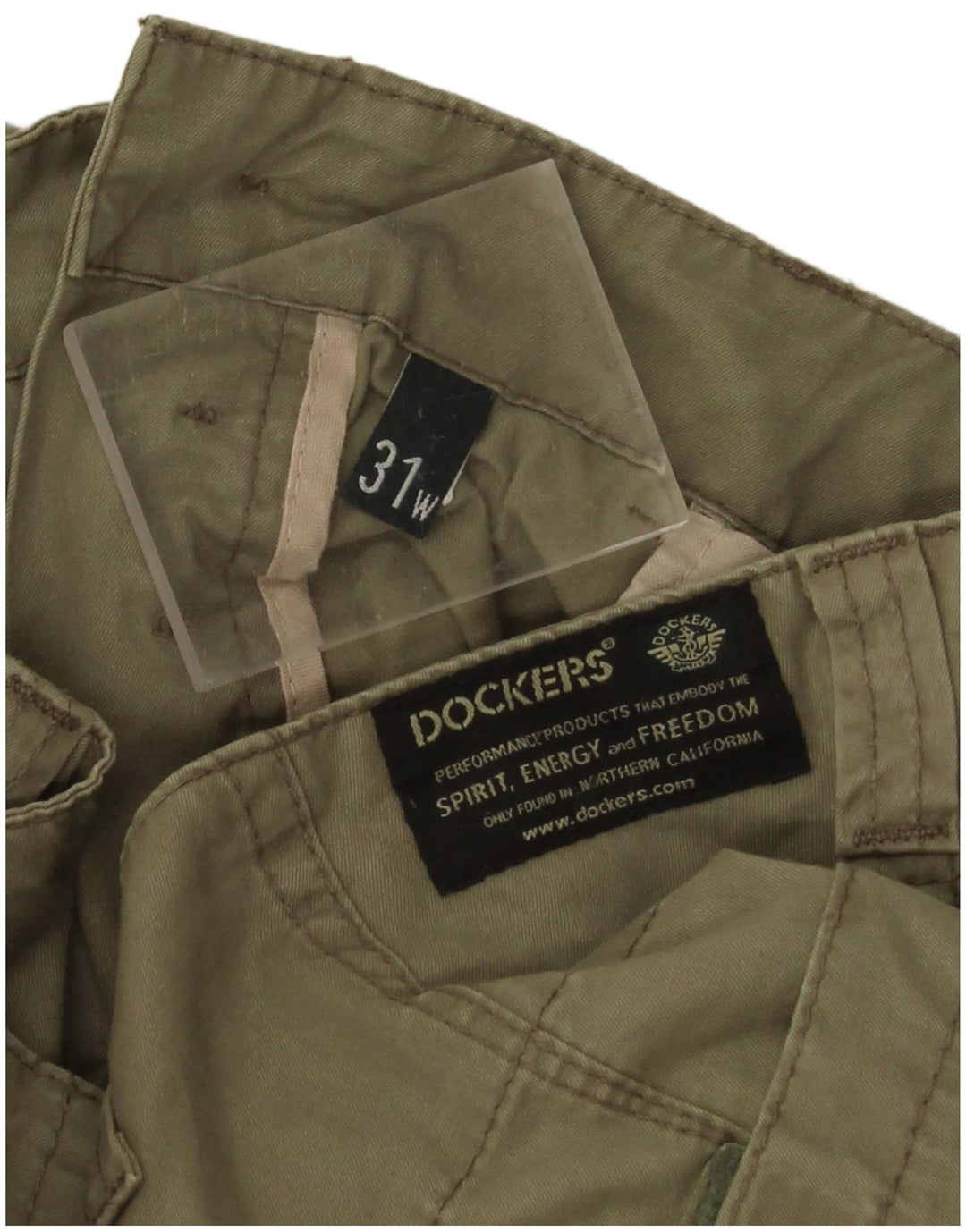 Dockers Dame Cargo Shorts W31 Medium Khaki Bomuld