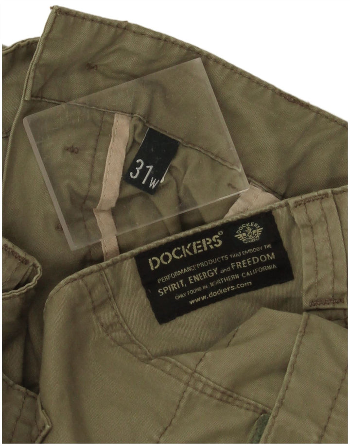 Dockers Dame Cargo Shorts W31 Medium Khaki Bomuld