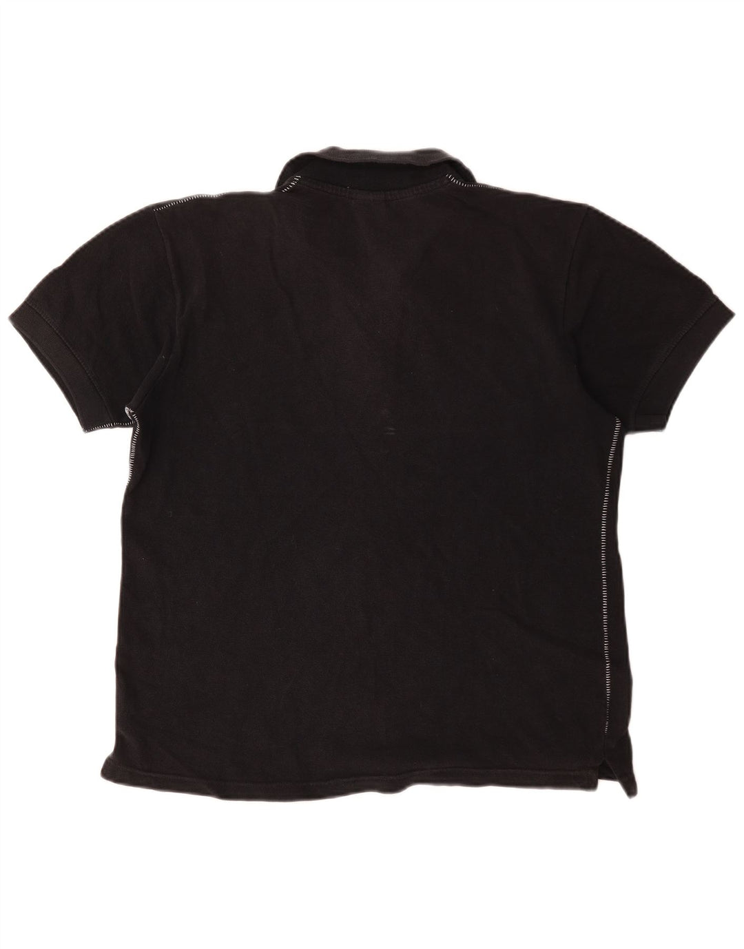 Nike Dame Polo Shirt UK 10/12 Medium Sort Bomuld