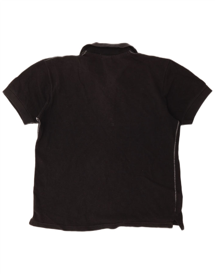 Nike Dame Polo Shirt UK 10/12 Medium Sort Bomuld