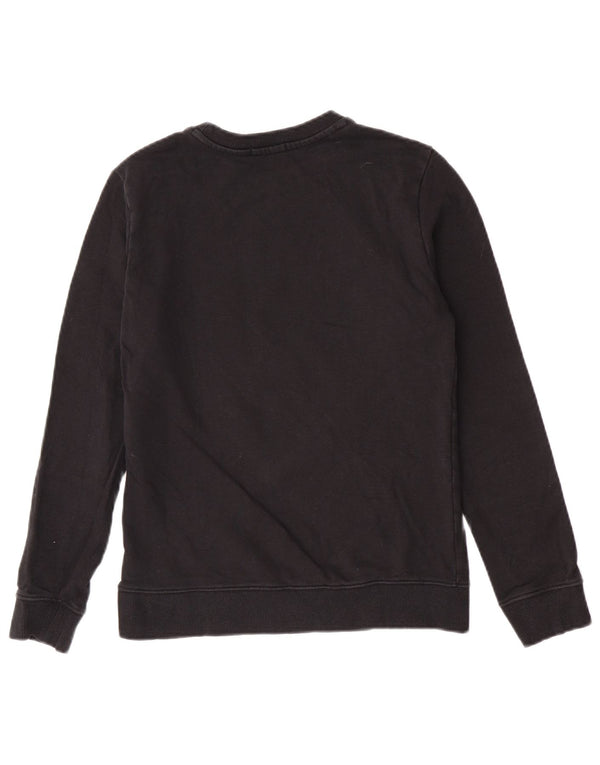 Calvin Klein Jeans Boys Graphic Sweatshirt Jumper 13-14 Years Black Cotton
