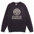 Franklin Marshall Herre Grafisk Sweatshirt Jumper Medium Navy Blue