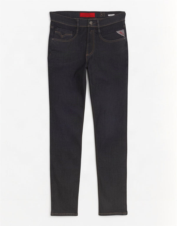 Replay Dame Anbass Slim Jeans W31 L32 Marineblå Bomuld