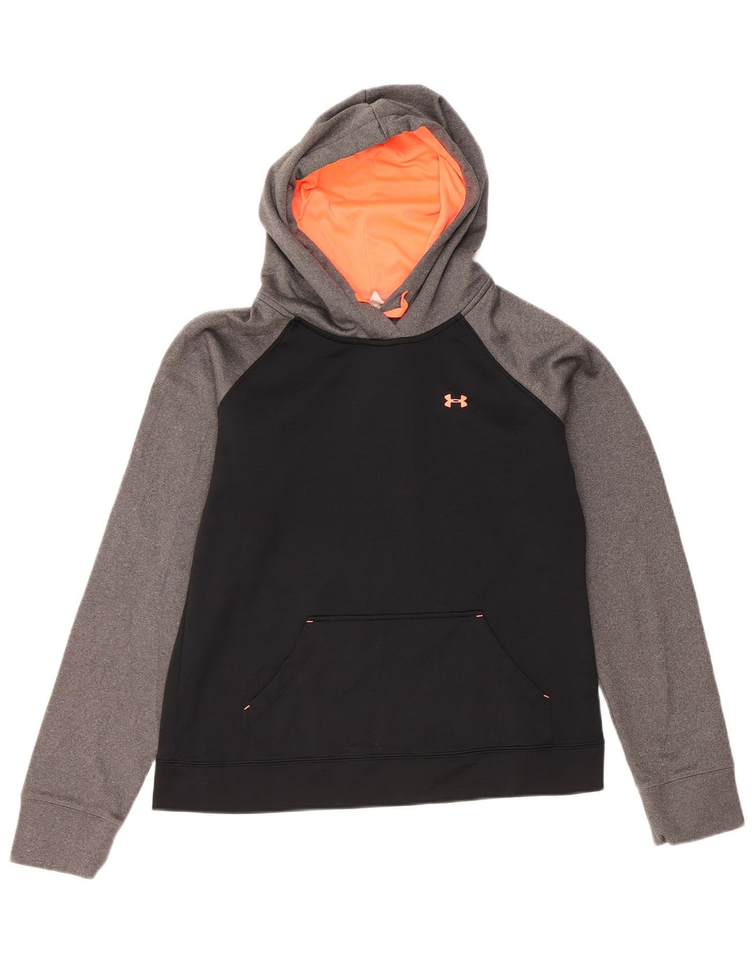 Under Armour Dame Hoodie Jumper UK 14 Medium Sort Colourblock Polyester