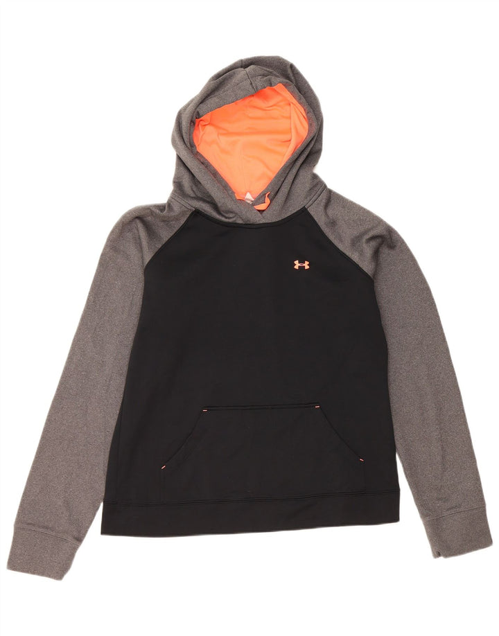 Under Armour Dame Hoodie Jumper UK 14 Medium Sort Colourblock Polyester