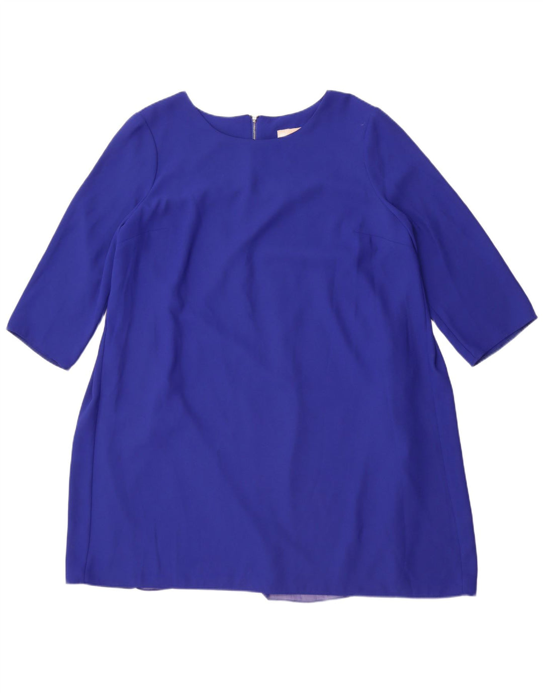 Fase otte kvinders 3/4 ærmer Shift Dress UK 18 XL Blå
