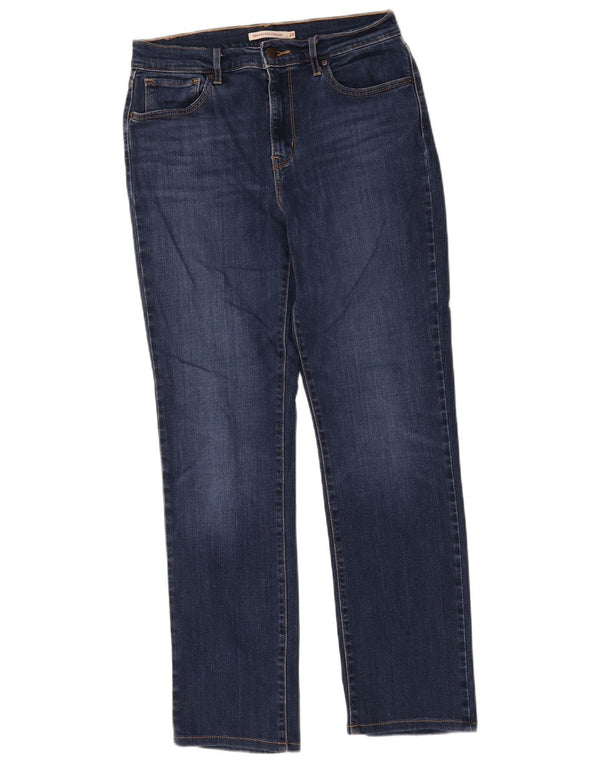 Levi's Dame 724 Højtaljede lige jeans W29 L28 Marineblå Bomuld
