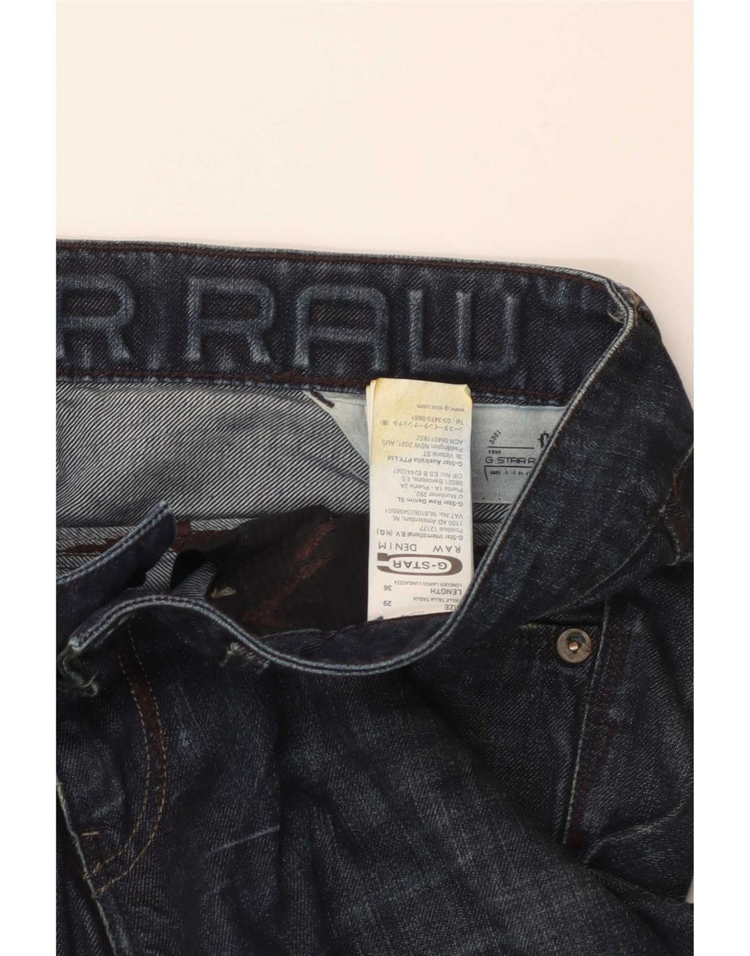 G-Star lige jeans til kvinder W29 L29 marineblå bomuld