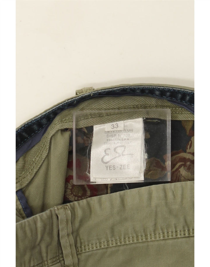 Yes Zee Herre Cargo Shorts W33 Medium Khaki Bomuld