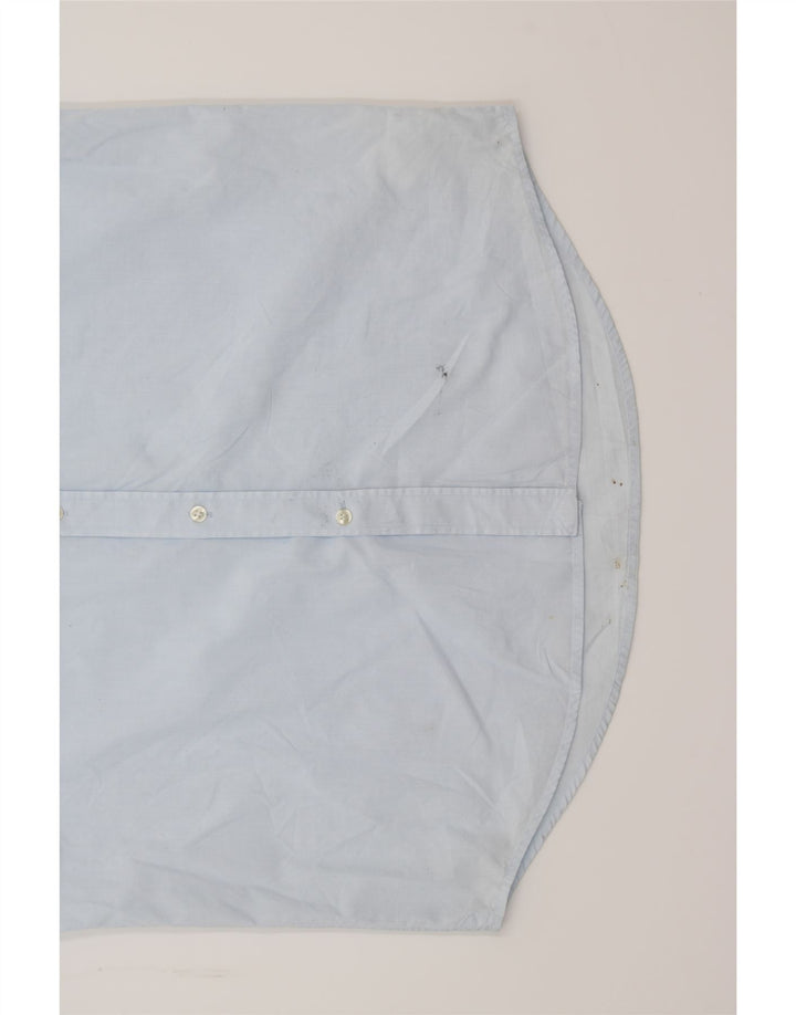 LACOSTE Mens Short Sleeve Shirt Size 40 Medium Blue Cotton Vintage Lacoste and Second-Hand Lacoste from Messina Hembry 