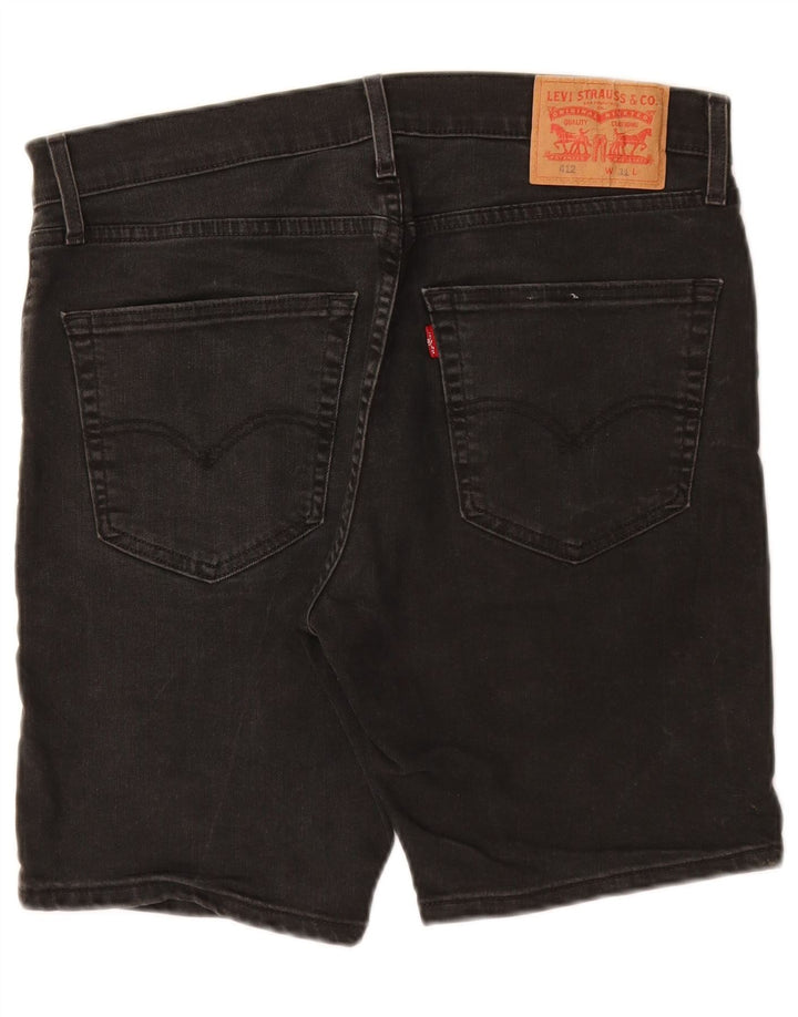 Levi's Herre 412 denimshorts W31 Mellem sort bomuld