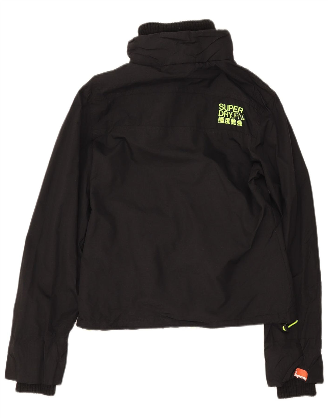 SUPERDRY Womens The Windcheater Windbreaker Jacket UK 12 Medium Black