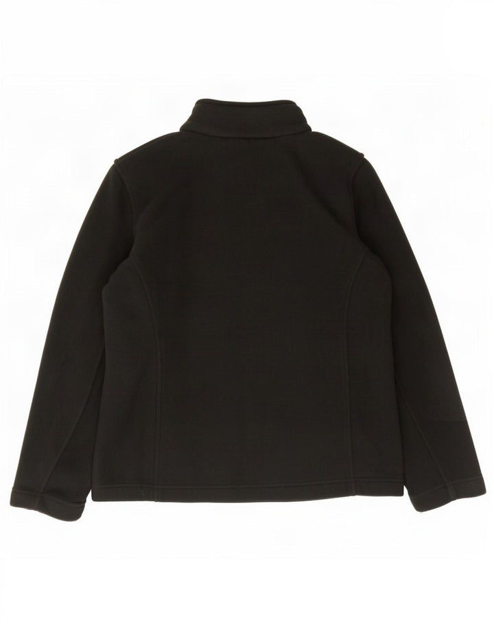 Marks & Spencer Dame Oversized Fleecejakke UK 10 Small Black Polyester