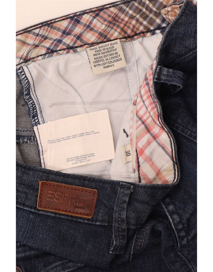 Esprit Dame Denim Cargo Nederdel W30 Medium Blue Bomuld