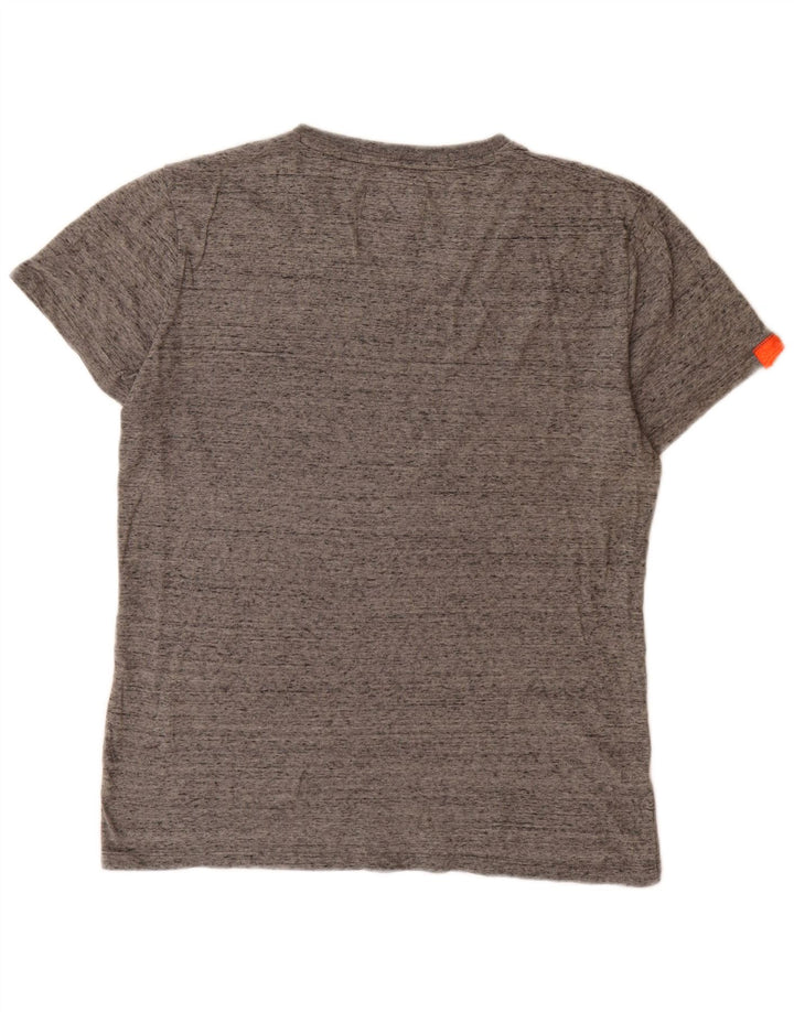 Superdry T-shirt top mellem grå bomuld til mænd