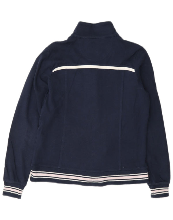Champion Womens Easy Fit træningsdragt Topjakke UK 10 Small Navy Blue Bomuld