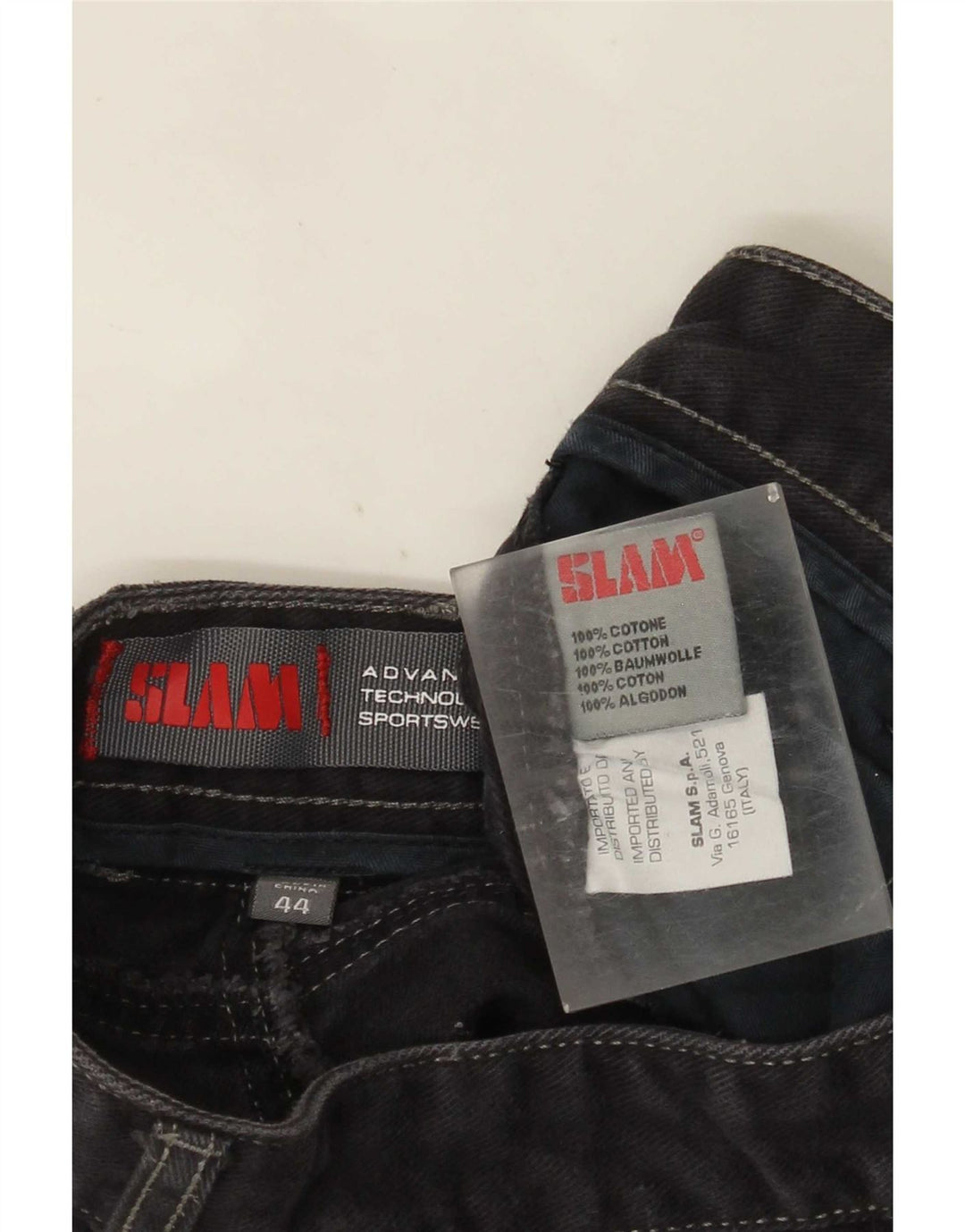 Slam Dame Lige Jeans IT 44 Medium W30 L33 Grå Bomuld