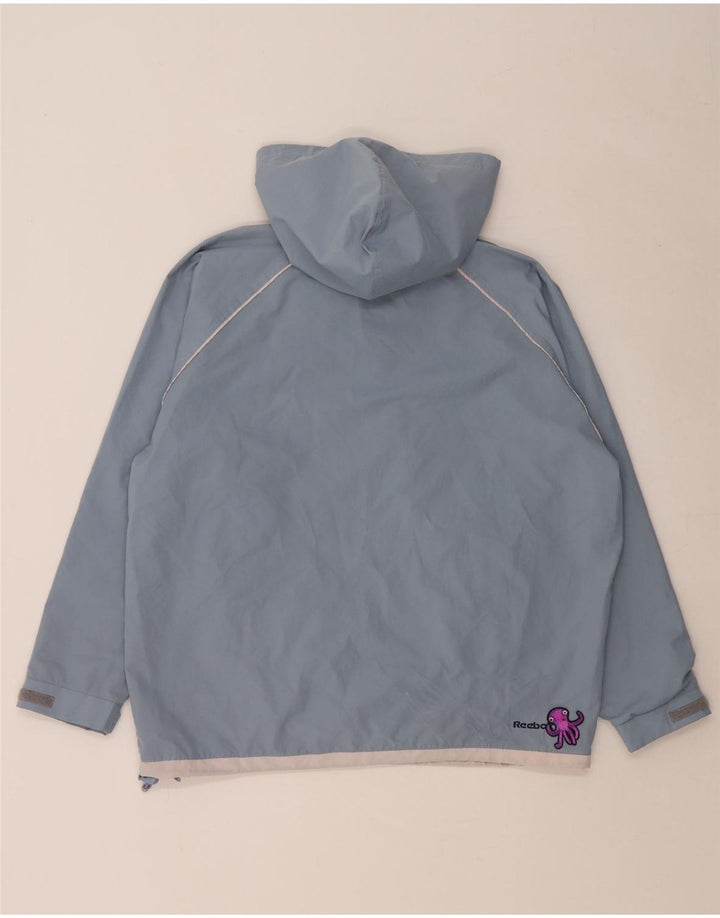 REEBOK Dame Oversized Hættetrøje Regnjakke UK 16 Large Blue