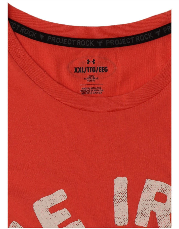 Under Armour Herre Grafisk T-Shirt Top 2XL Pink