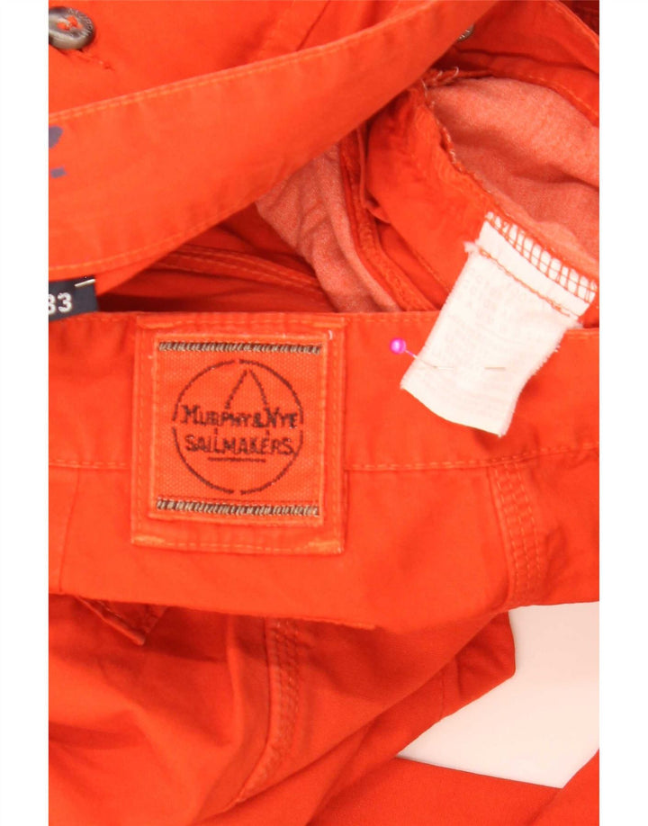 Murphy & Nye Herre Sailmakers Lige Bukser W33 L30 Orange Bomuld
