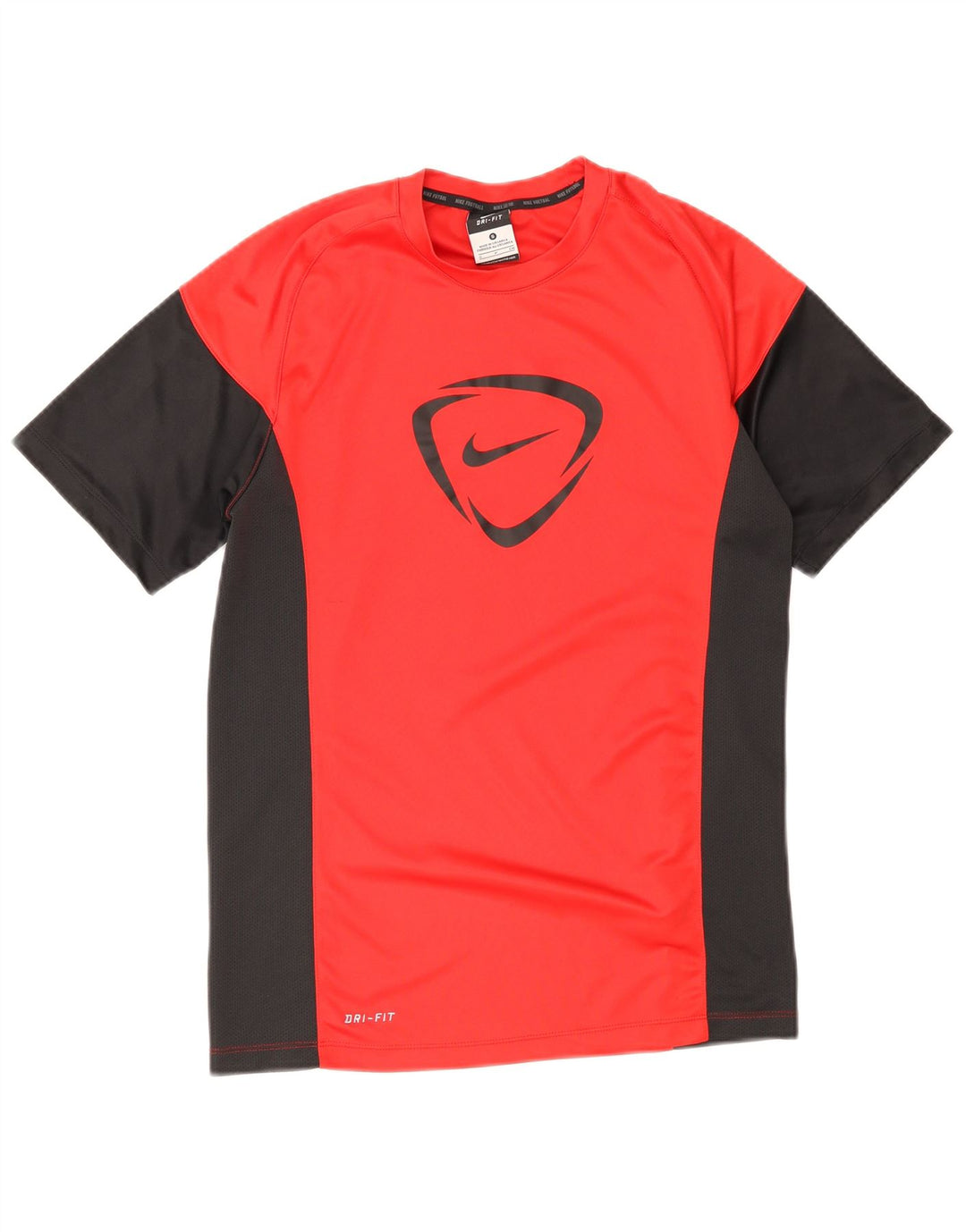 Nike Herre Dri Fit grafisk T-shirt Top Lille rød Colourblock Polyester